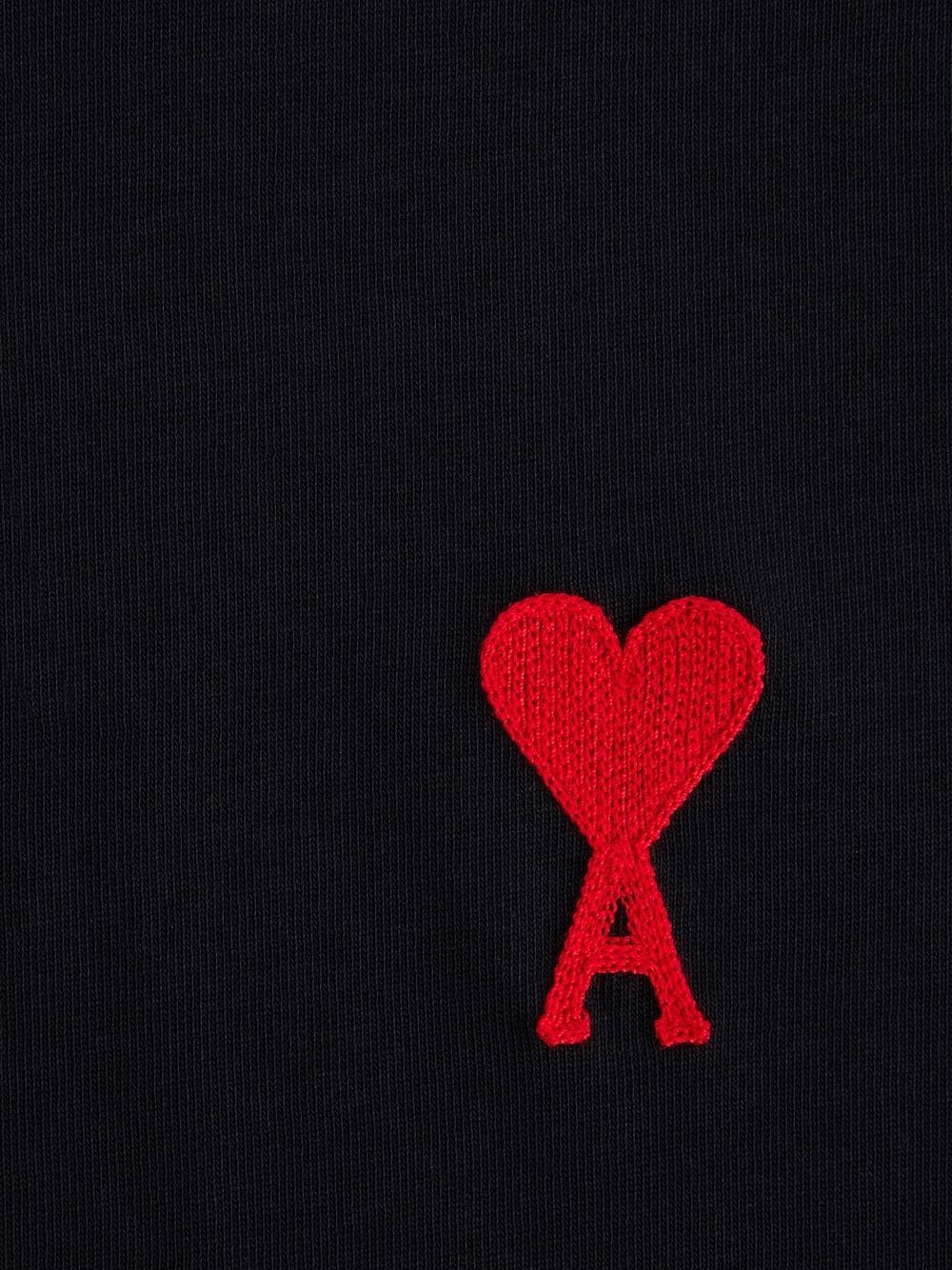 AMI Paris - T-Shirt Black Ami De Coeur