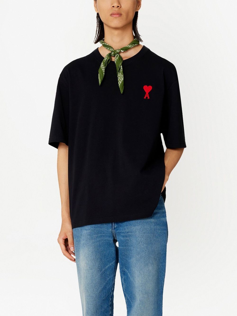AMI Paris - T-Shirt Black Ami De Coeur