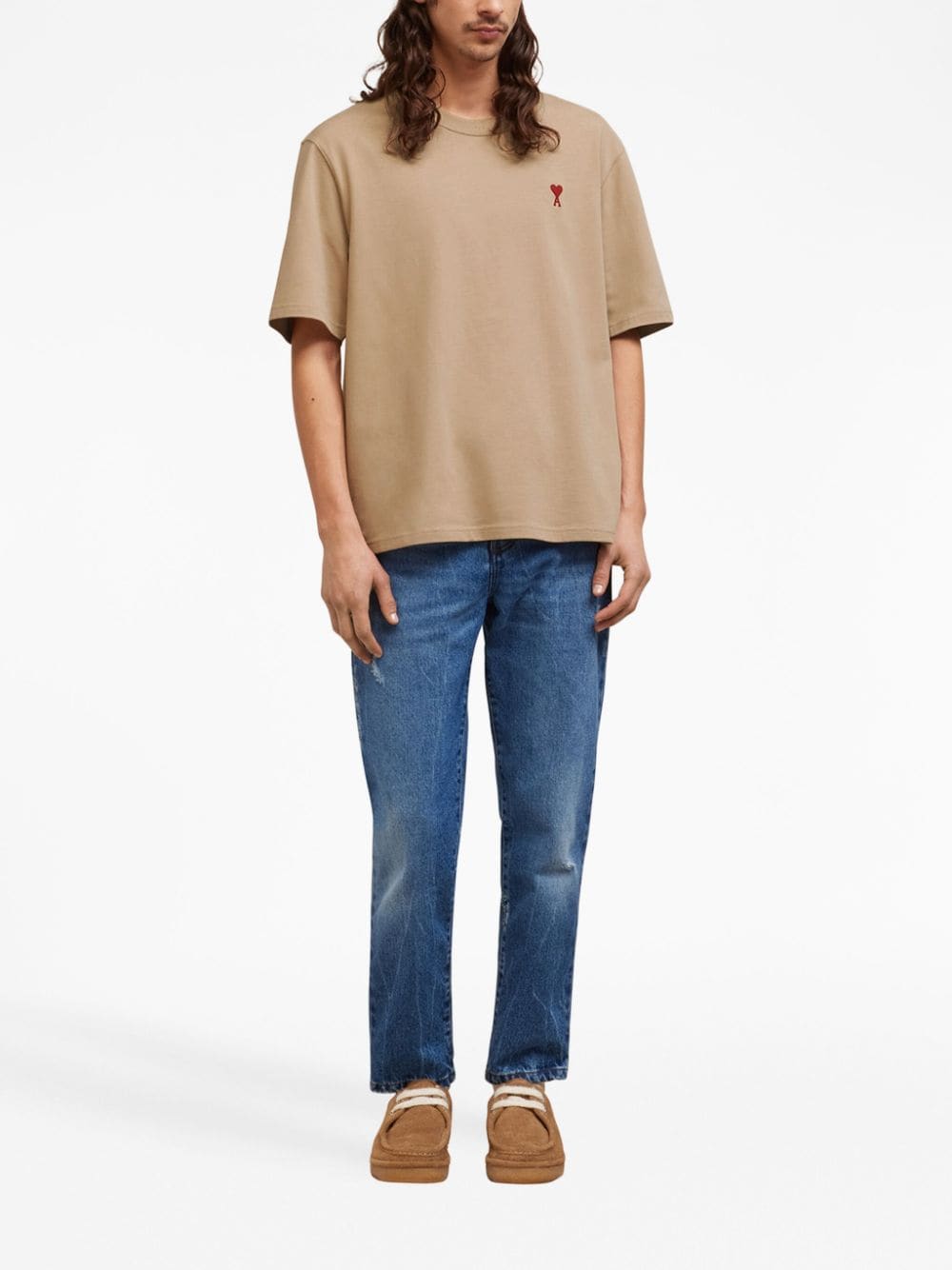 AMI Paris - T-Shirt Champagne Ami De Coeur