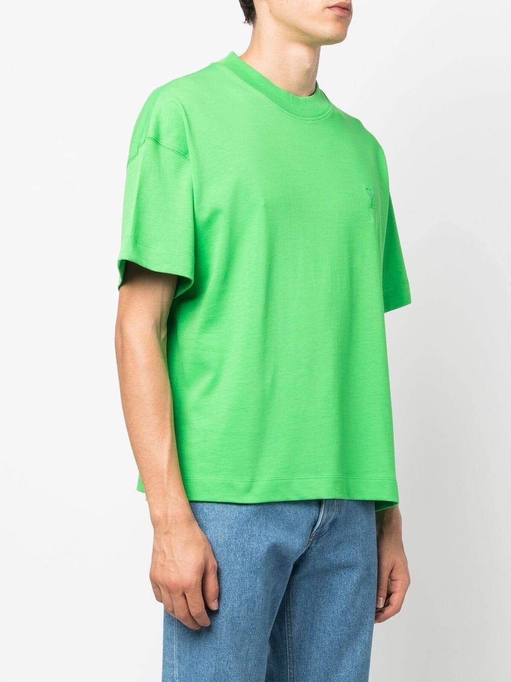 AMI Paris - T-shirt coton bio vert