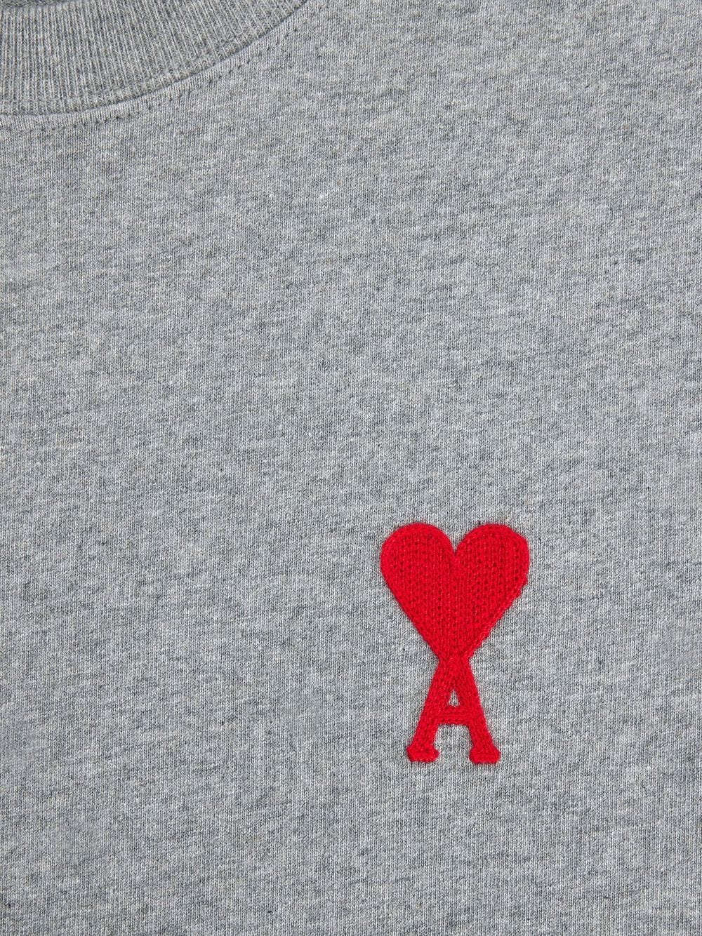 AMI Paris - T-Shirt Grey Ami De Coeur