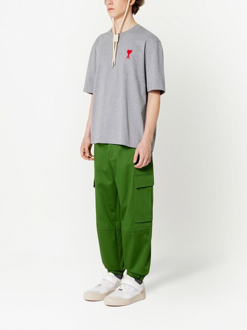 AMI Paris - T-Shirt Grey Ami De Coeur