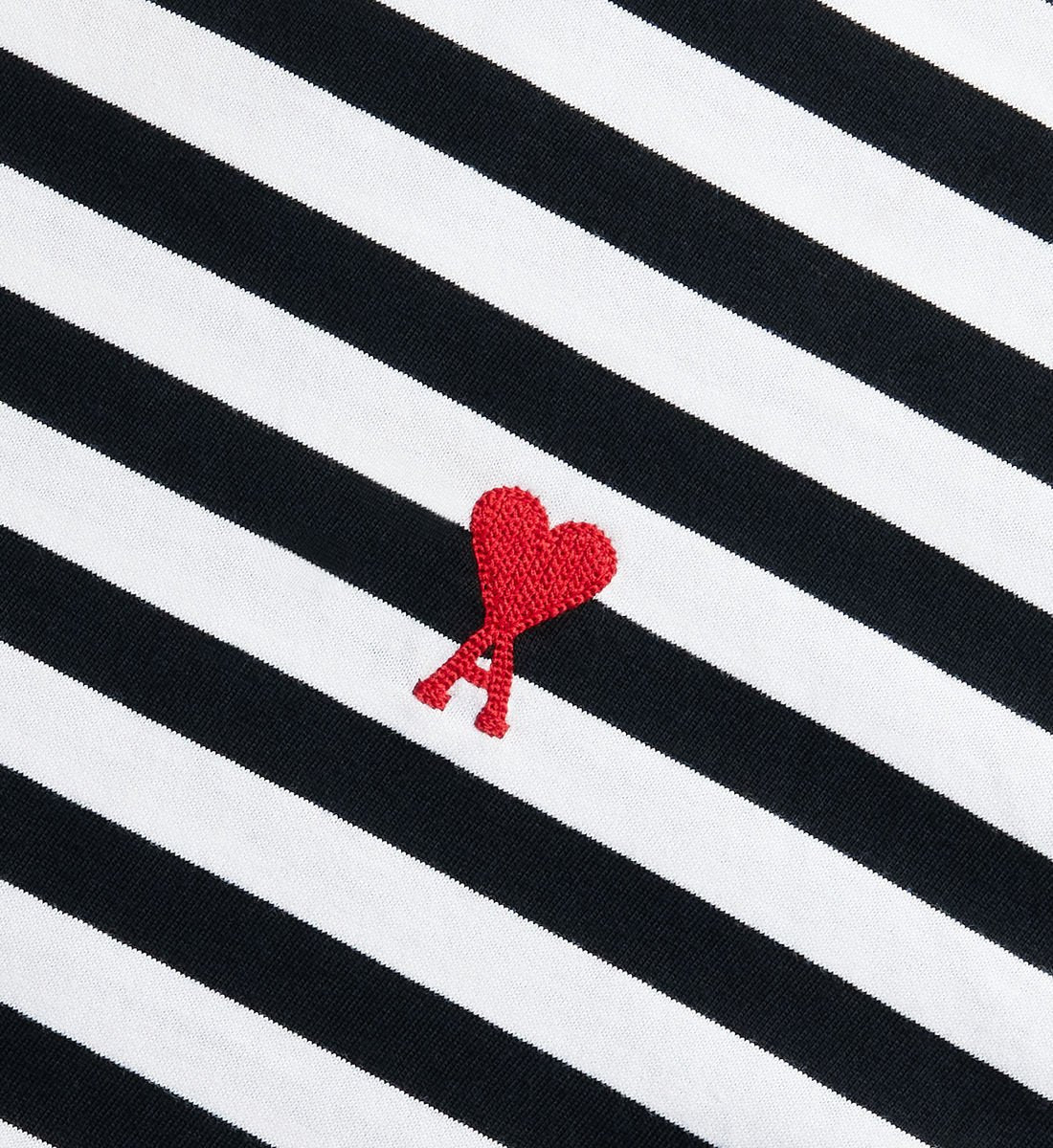 AMI Paris - T-Shirt Marinière Ami De Coeur