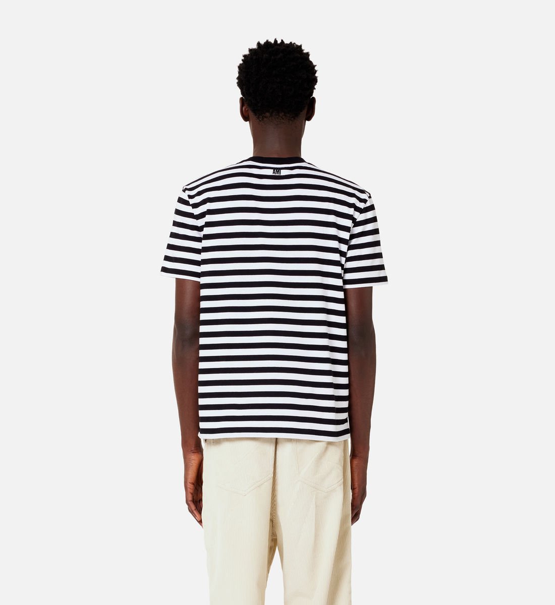 AMI Paris - T-Shirt Marinière Ami De Coeur