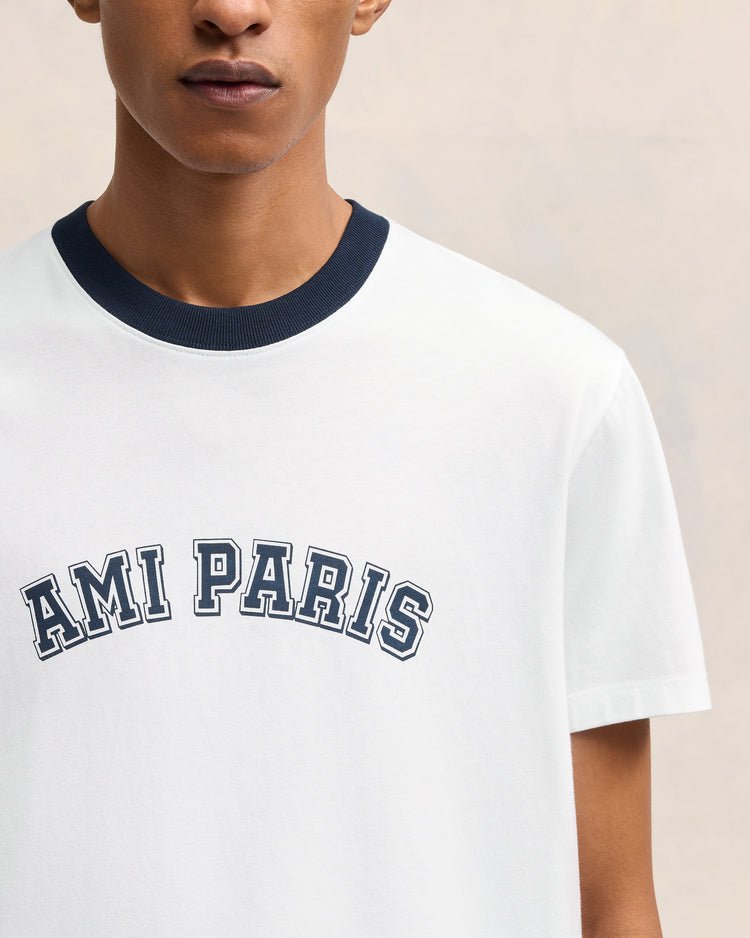 Ami Paris - Tshirt en coton biologique Blanc