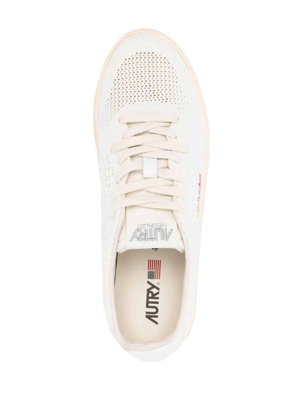 AUTRY - MEDALIST EASEKNIT LOW SNEAKERS Z BIAŁEJ MATERIAŁU PEARSORBET