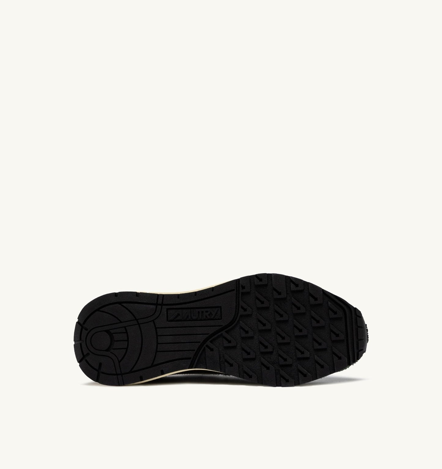 AUTRY - BUTY SNEAKERSOWE REELWIND LOW Z NYLONU I ZAMSZU W KOLORZE ZIELONYM WOJSKOWYM