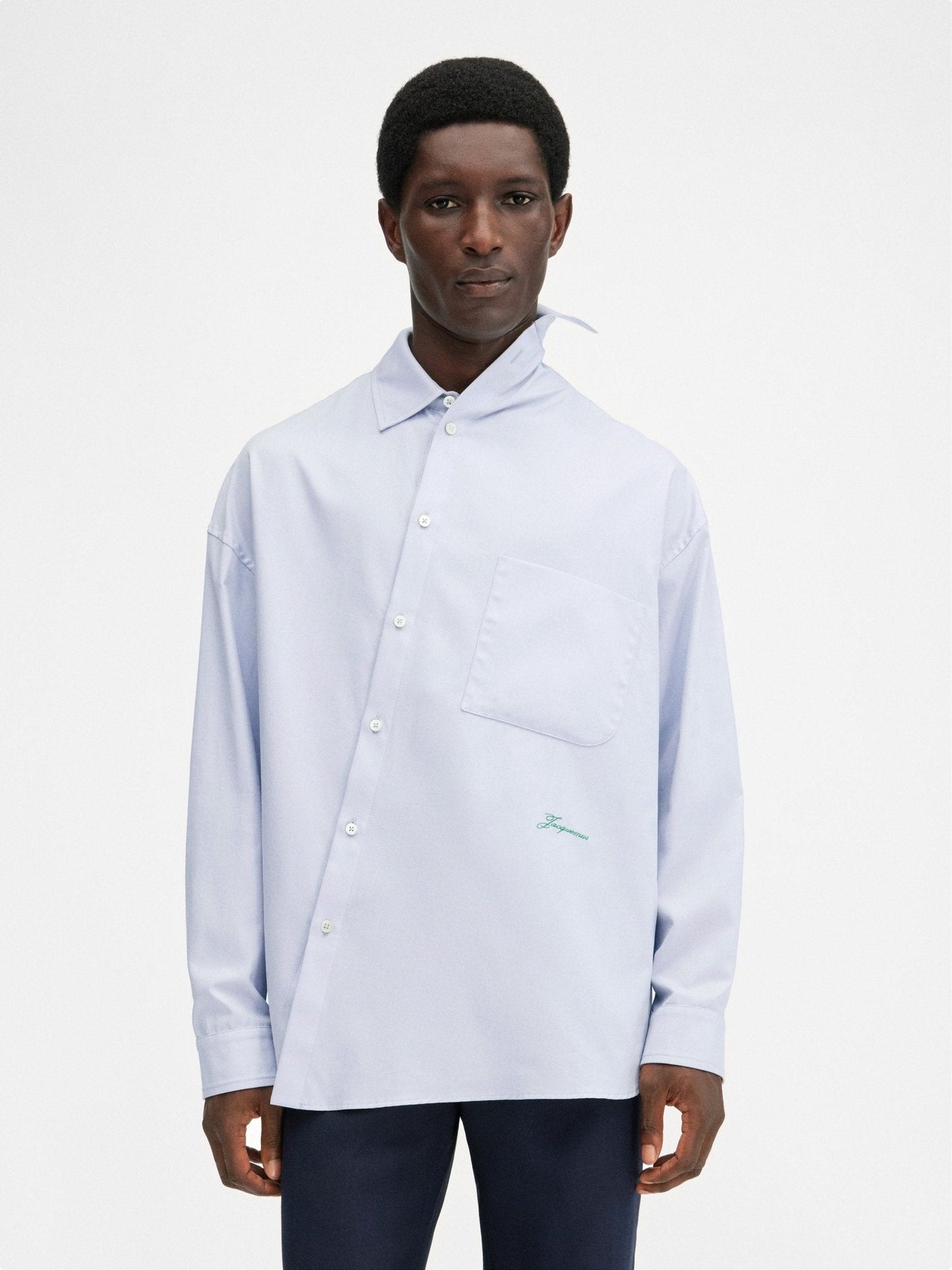 JACQUEMUS - La chemise Cuadro Light Grey