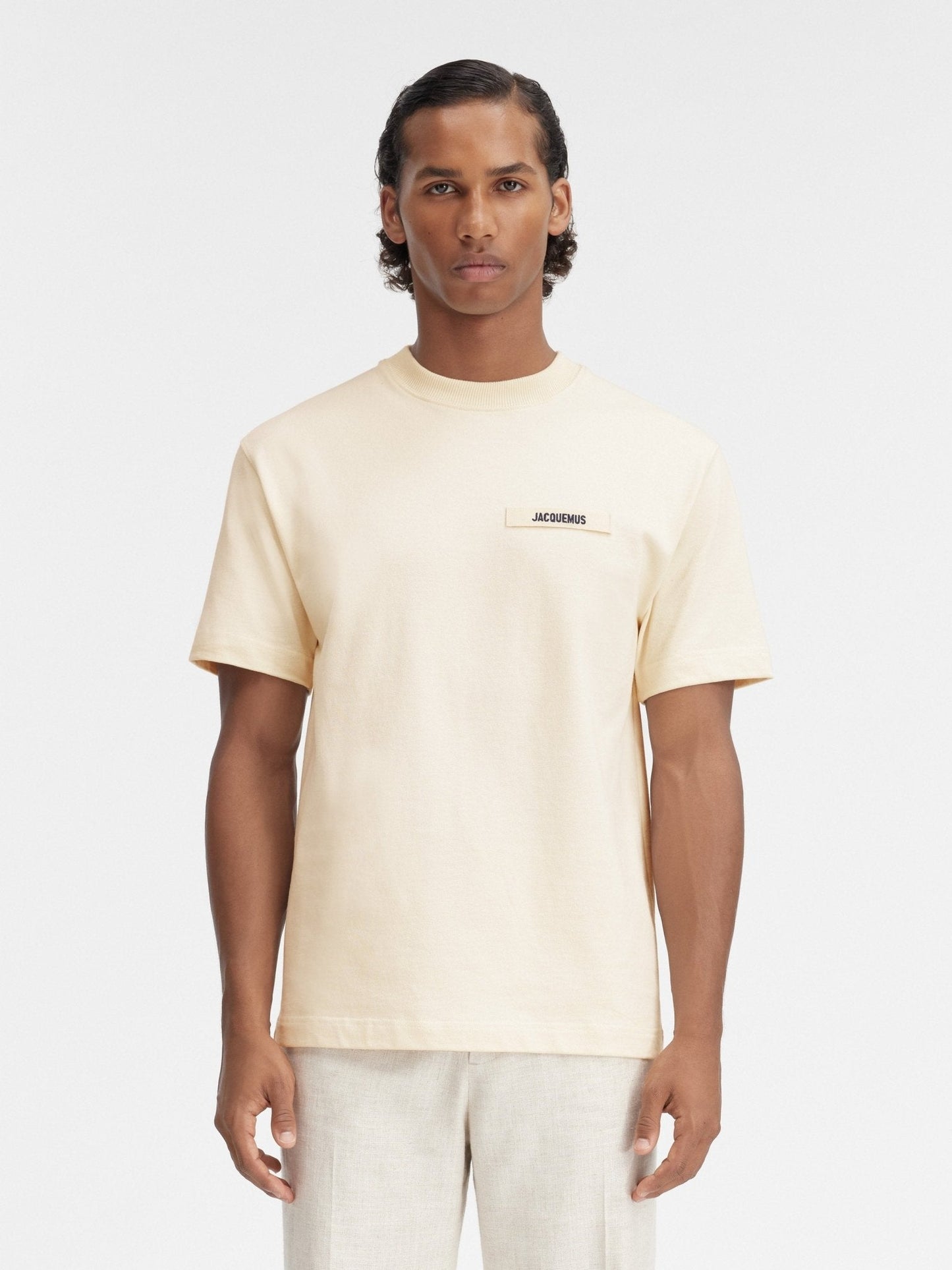 JACQUEMUS - Le t-shirt Gros Grain Beige