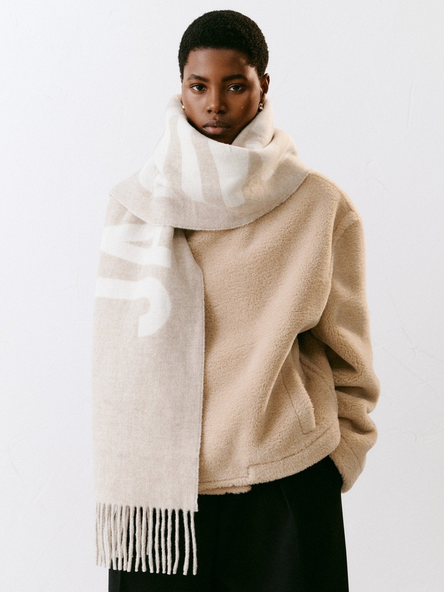 JACQUEMUS - L'écharpe Jacquemus Multi-beige