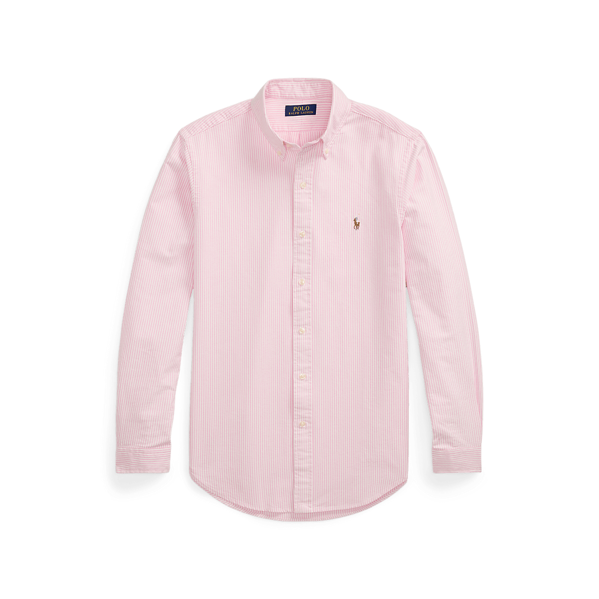 POLO RALPH LAUREN - Chemise rayé ajustée popeline stretch Rose et blanc - Lothaire