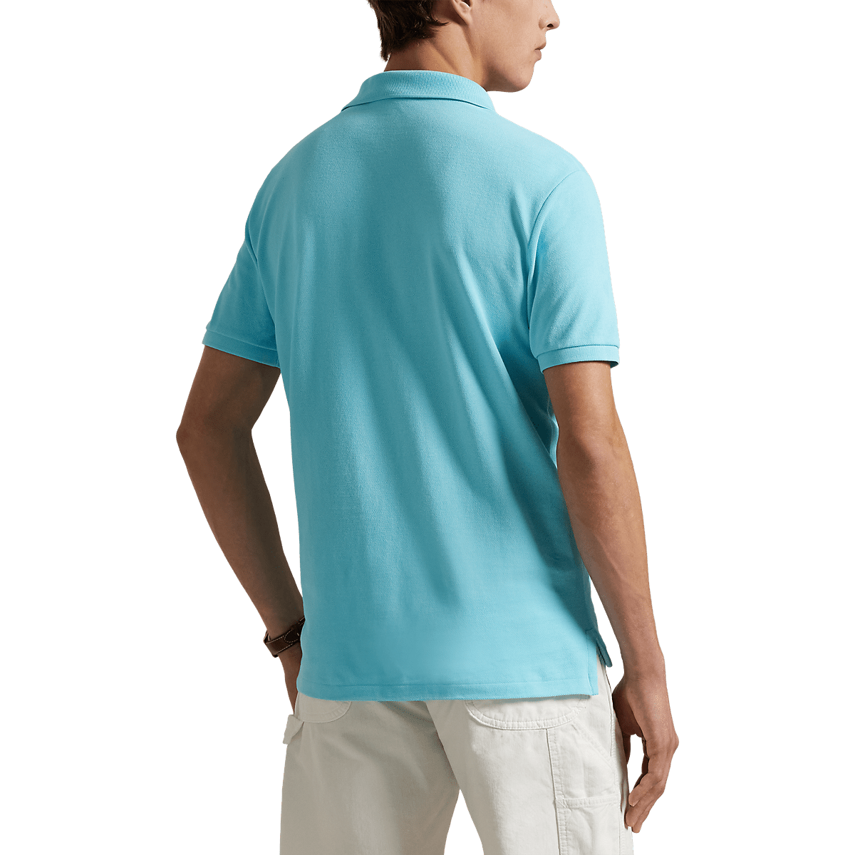 RALPH LAUREN - Le polo iconique en coton piqué Bleu ciel