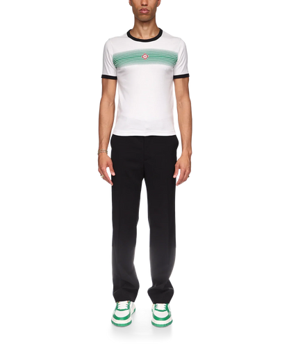 Gradient Stripe Ringer T-Shirt