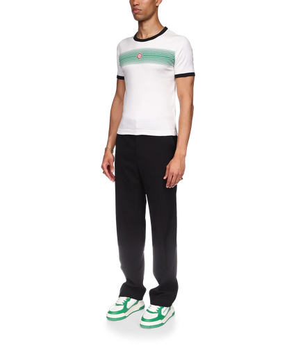 Gradient Stripe Ringer T-Shirt