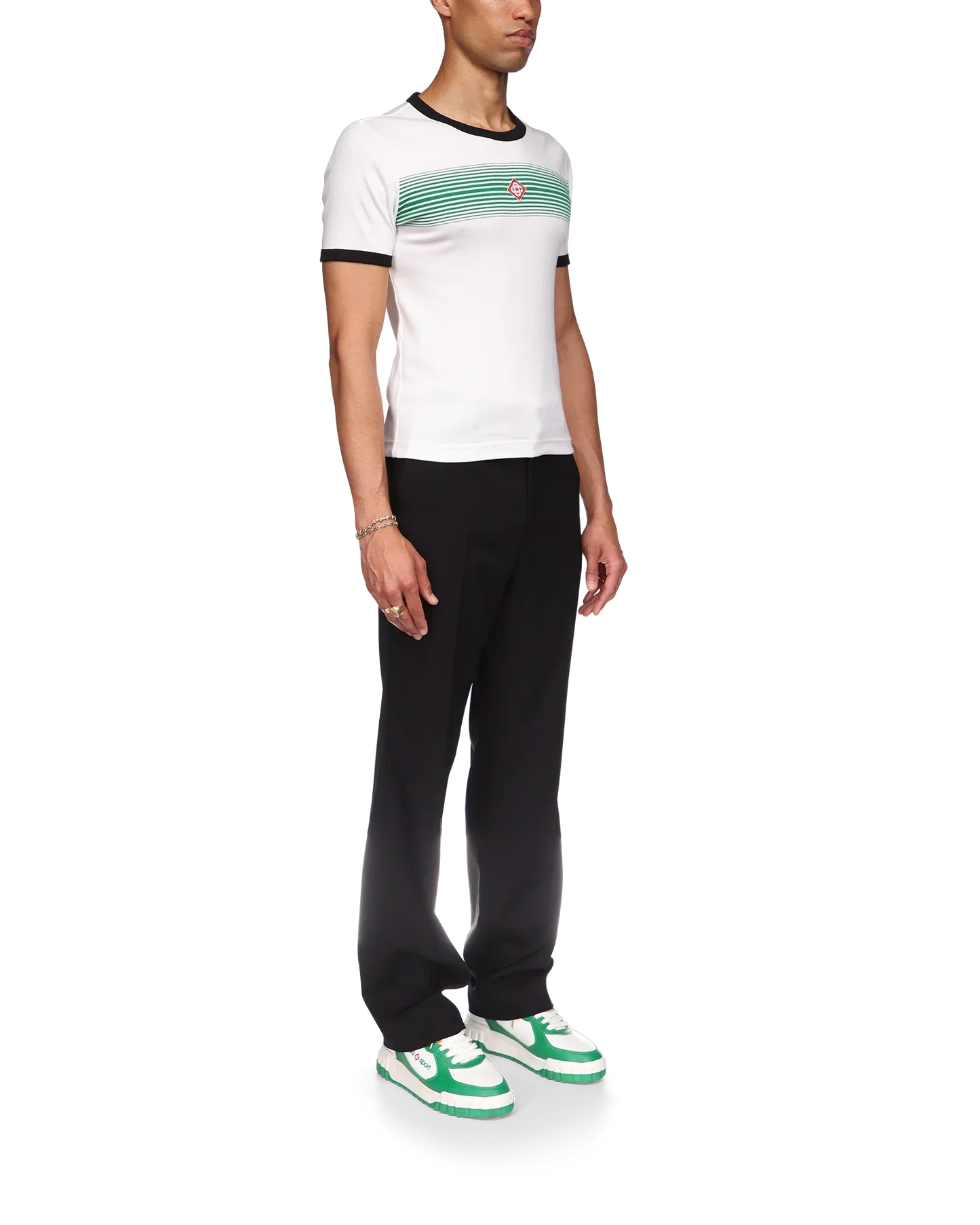 Gradient Stripe Ringer T-Shirt