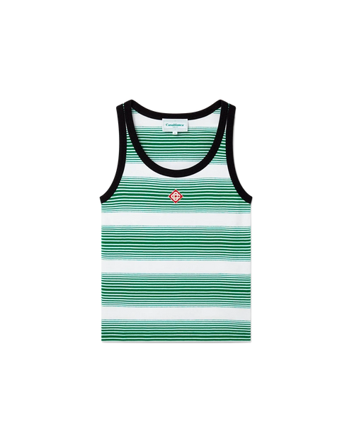 Gradient Stripe Ringer Tank Top