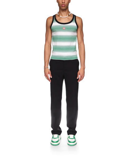 Gradient Stripe Ringer Tank Top