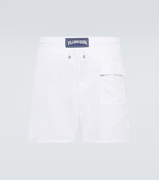 vilebrequin - maillot de bain uni blanc