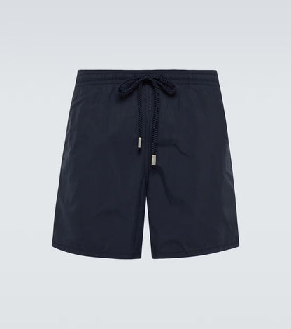 vilebrequin - maillot de bain uni bleu marine