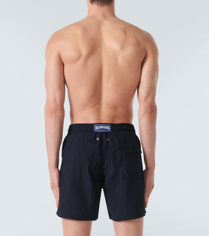 vilebrequin - maillot de bain uni bleu marine