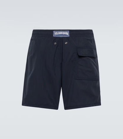 vilebrequin - maillot de bain uni bleu marine