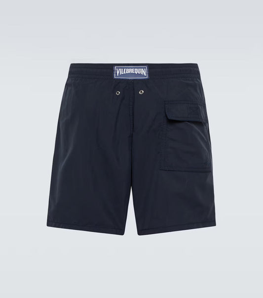 vilebrequin - maillot de bain uni bleu marine