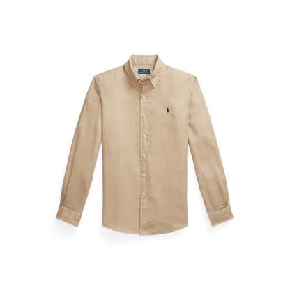 POLO RALPH LAUREN - Chemise en lin Custom Fit Beige