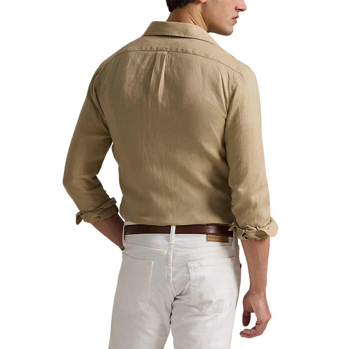 POLO RALPH LAUREN - Chemise en lin Custom Fit Beige
