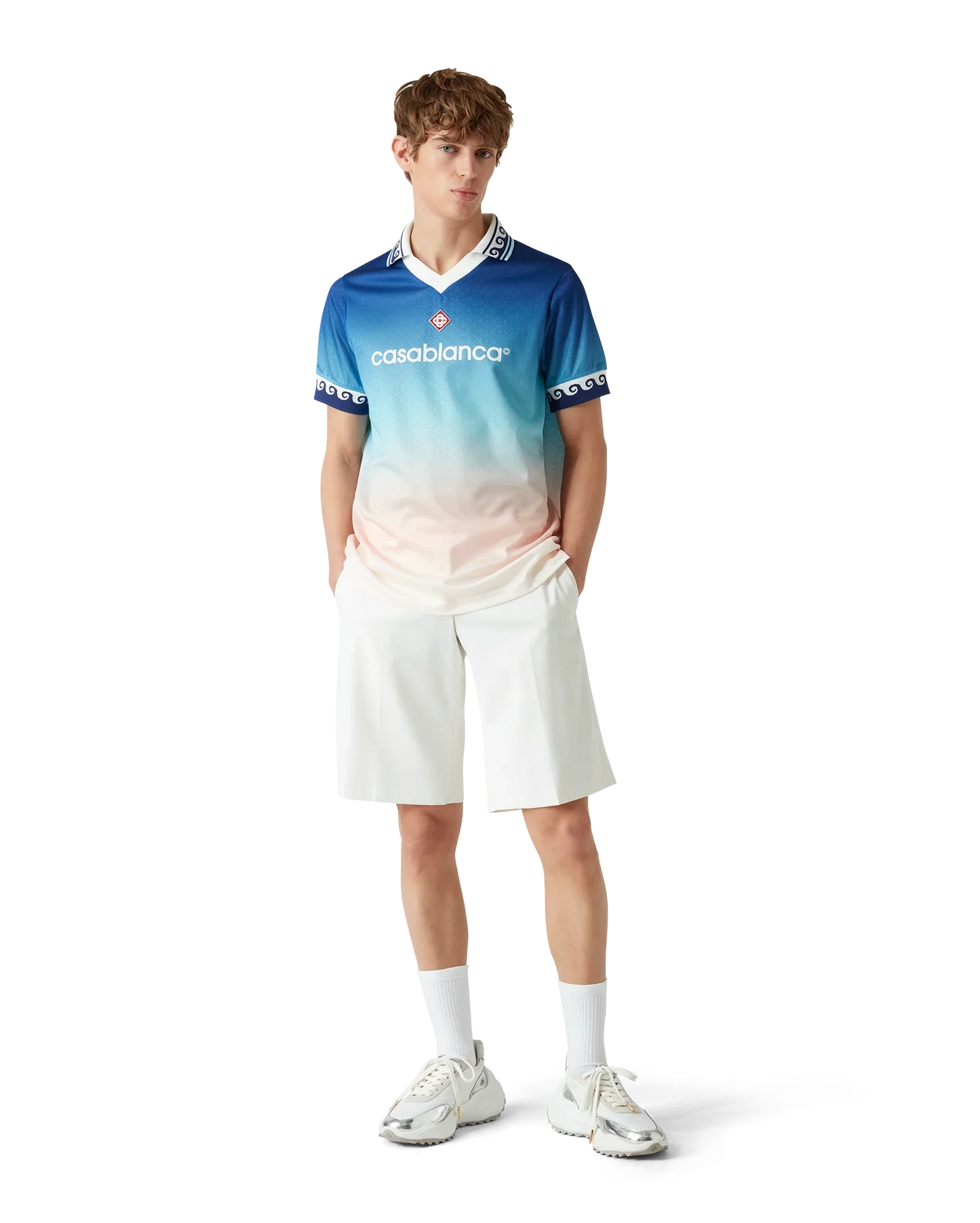 Jacquard Gradient Football Shirt