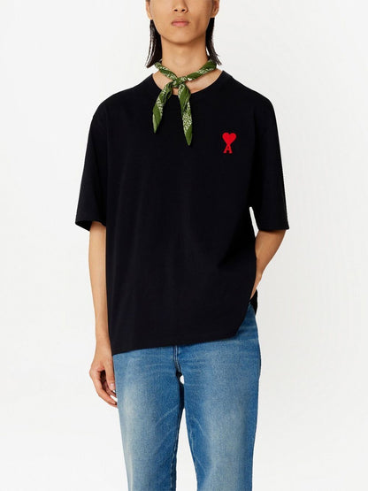 AMI Paris  - T-Shirt Black Ami De Coeur