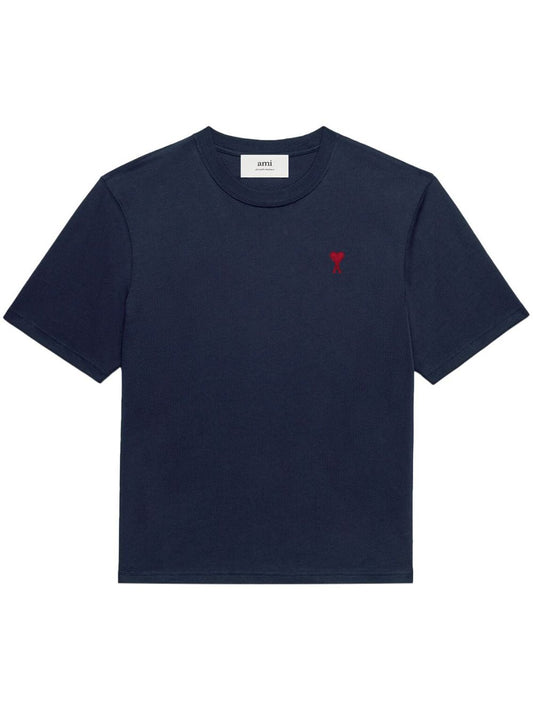 AMI Paris - T-Shirt Marine Ami De Coeur - Lothaire