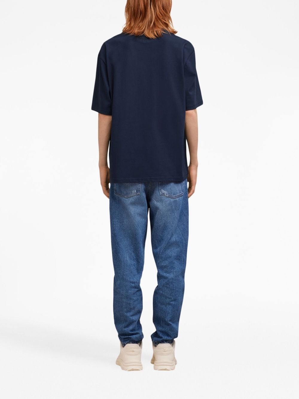 AMI Paris  - T-Shirt Marine Ami De Coeur