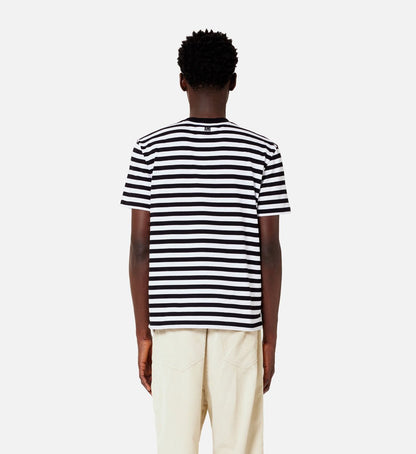 AMI Paris  - T-Shirt Marinière Ami De Coeur