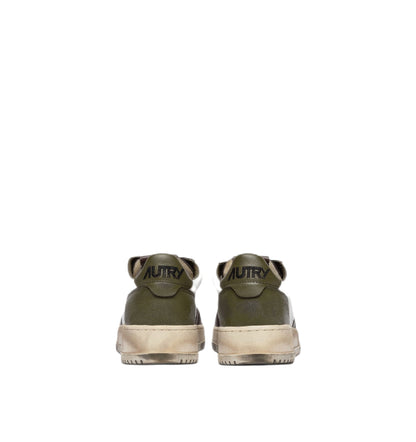 AUTRY - Medalist Vintage niskie trampki ze skóry w kolorze białym/brązowym/khaki