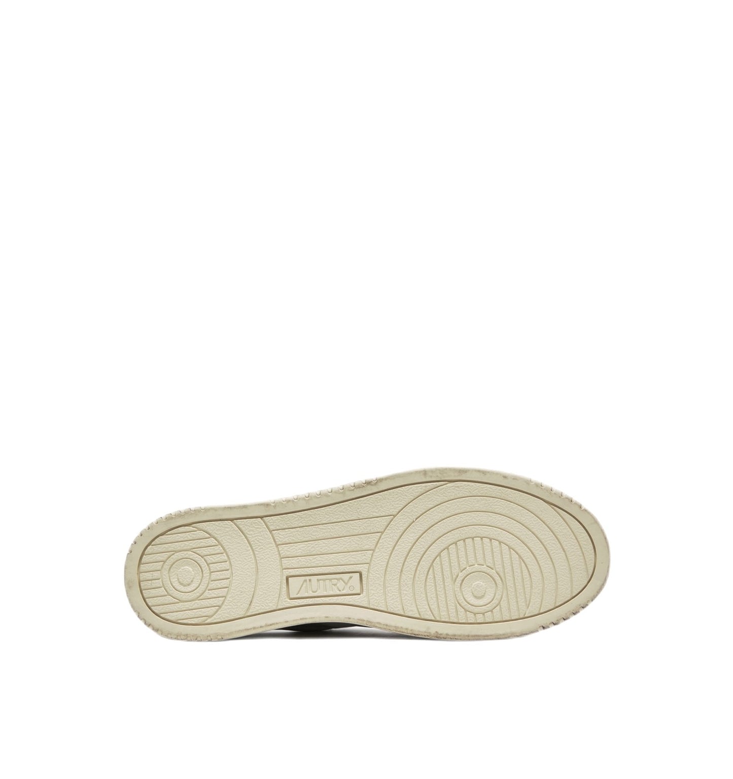 AUTRY - Medalist Vintage skórzane niskie trampki w kolorze białym/czarnym/srebrnym