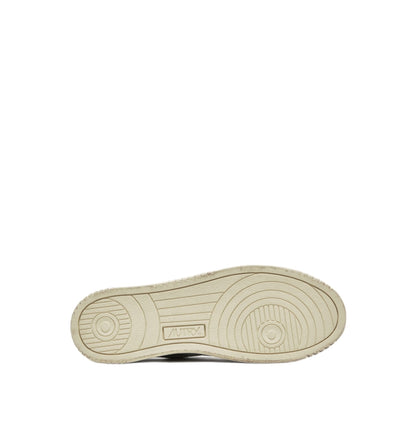 AUTRY - Medalist Vintage skórzane niskie trampki w kolorze białym/czarnym/srebrnym