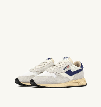 AUTRY - BUTY SNEAKERSOWE REELWIND LOW Z NYLONU I ZAMSZU W KOLORZE BIAŁYM I LIMOGES