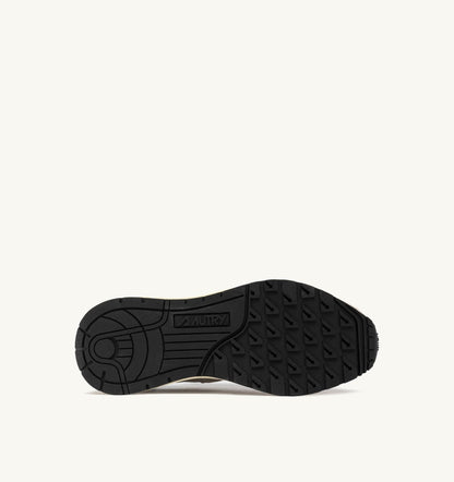 AUTRY - REELWIND LOW NYLON I SUEDE SNEAKERSY zielone i pomarańczowe