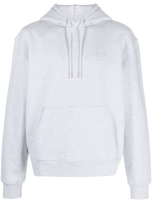 Jacquemus Hoodie gris à logo brodé - Lothaire