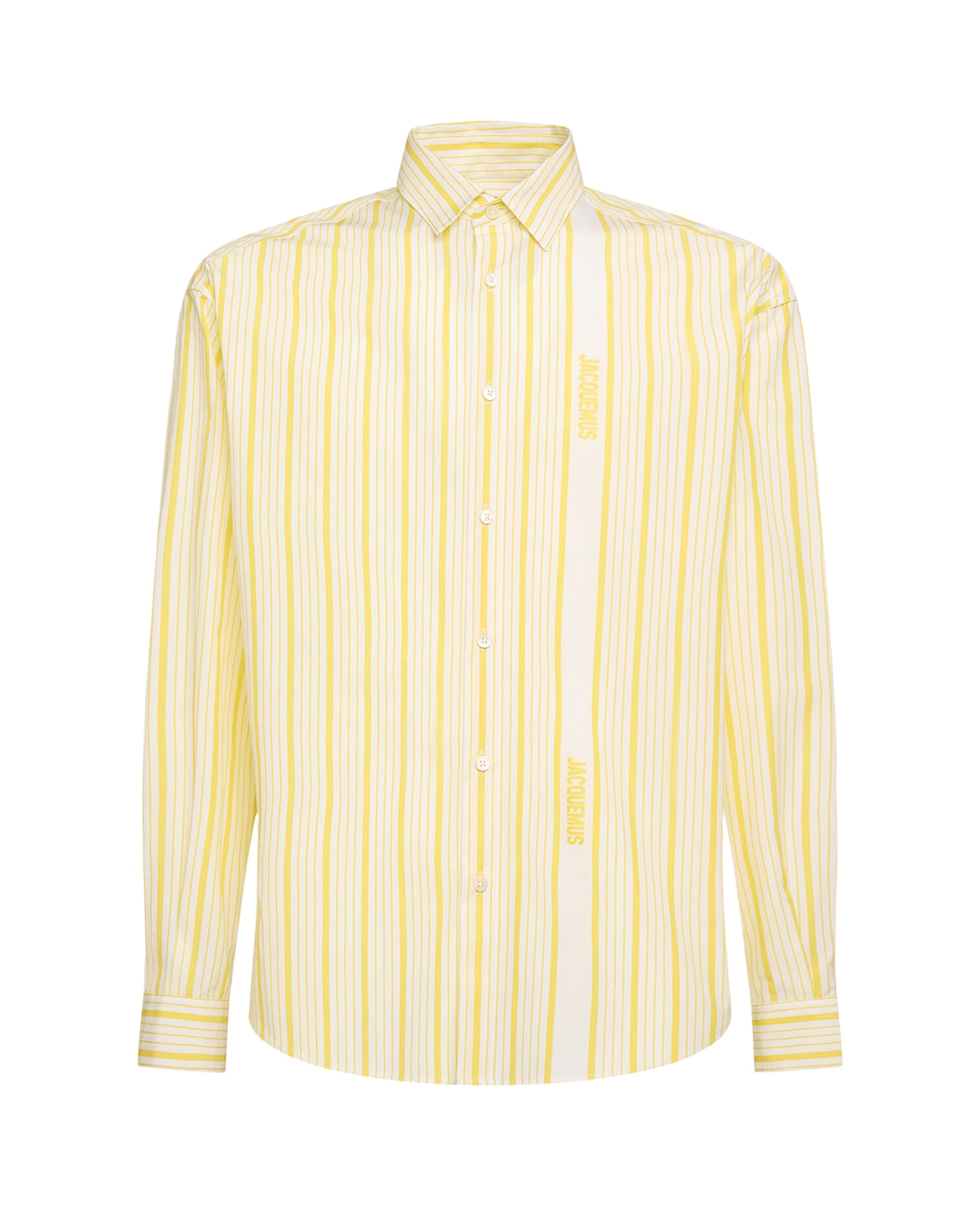 JACQUEMUS - La chemise Simon Business logo Yellow/White - Lothaire