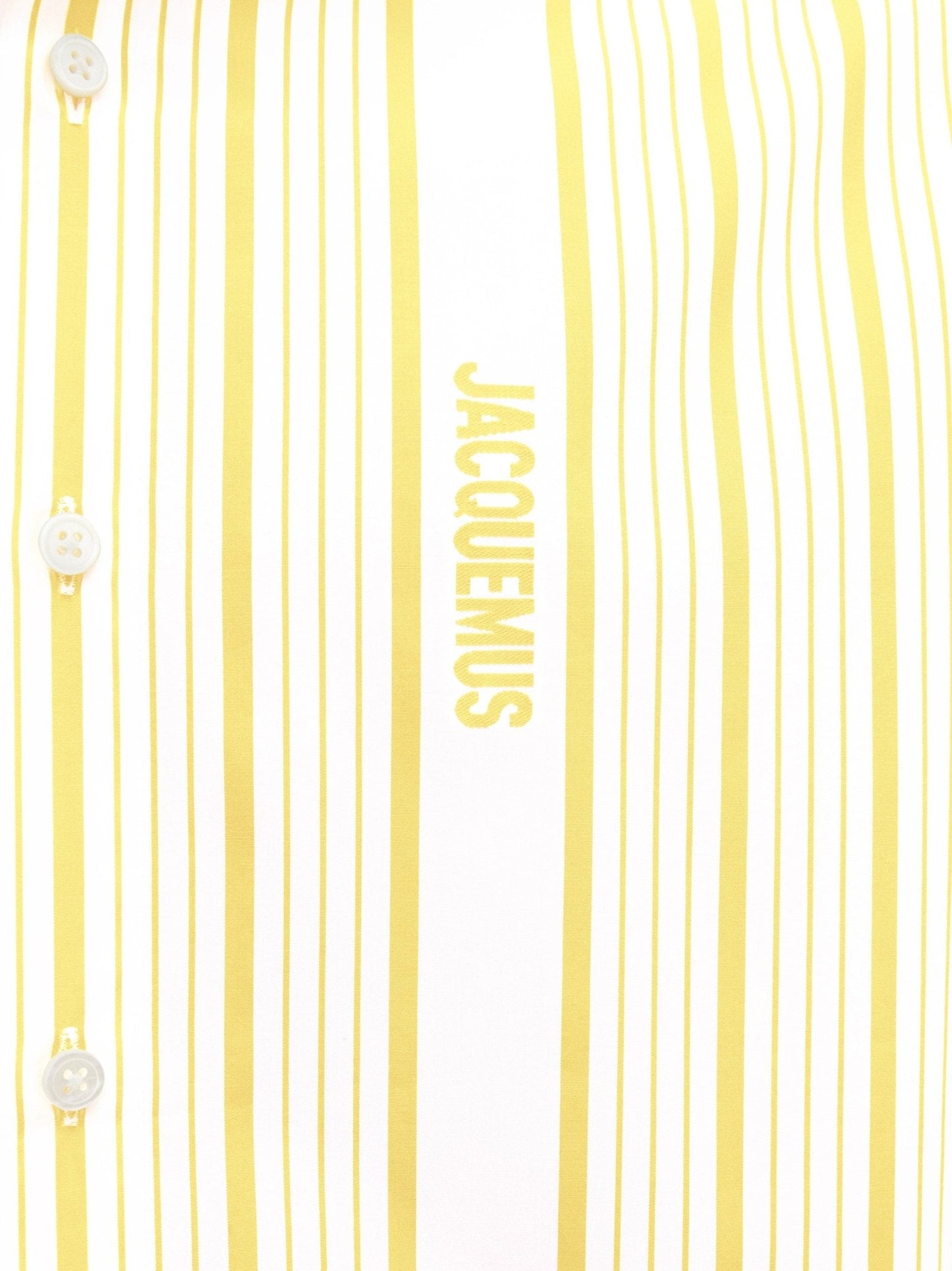 JACQUEMUS - La chemise Simon Business logo Yellow/White