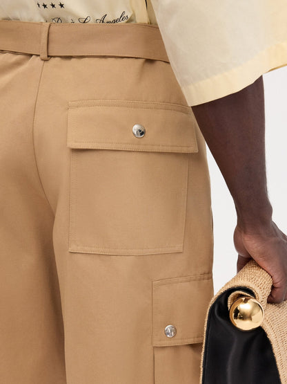 JACQUEMUS - Le cargo bermuda Camel