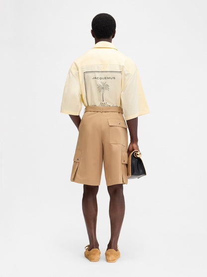 JACQUEMUS - Le cargo bermuda Camel