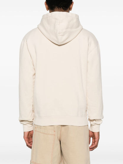 Jacquemus Le Hoodie beige patch logo