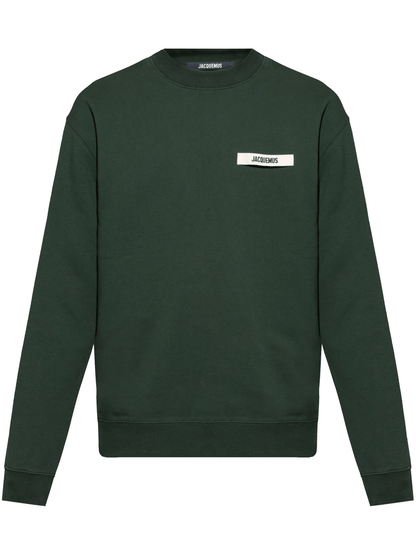 JACQUEMUS -  Le sweatshirt Gros Grain Dark green