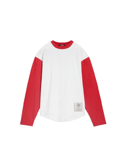 JACQUEMUS - Le t-shirt Baseball manches longues Rouge et blanc - Lothaire