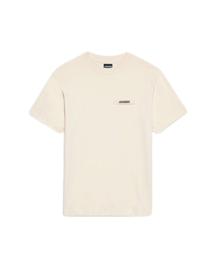JACQUEMUS - Le t-shirt Gros Grain Beige - Lothaire