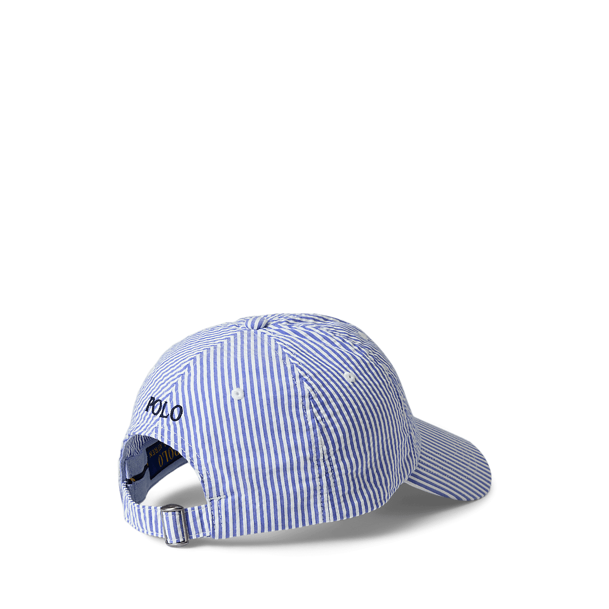 POLO RALPH LAUREN - Casquette de baseball en seersucker Bleu et blanc