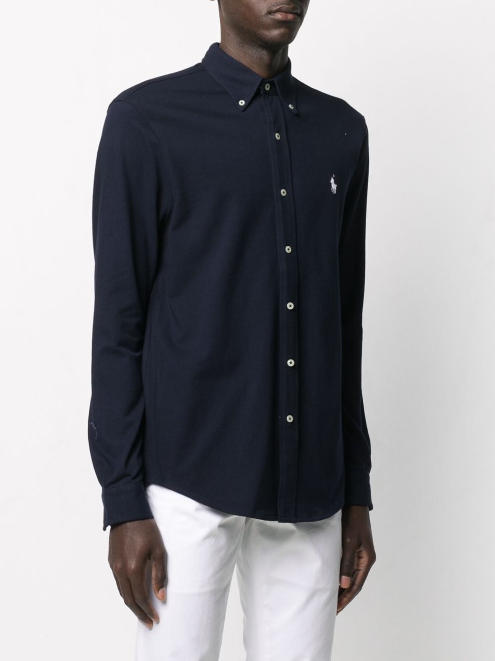 Polo Ralph Lauren Chemise à logo brodé bleu