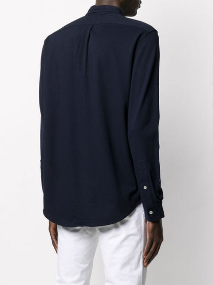 Polo Ralph Lauren Chemise à logo brodé bleu